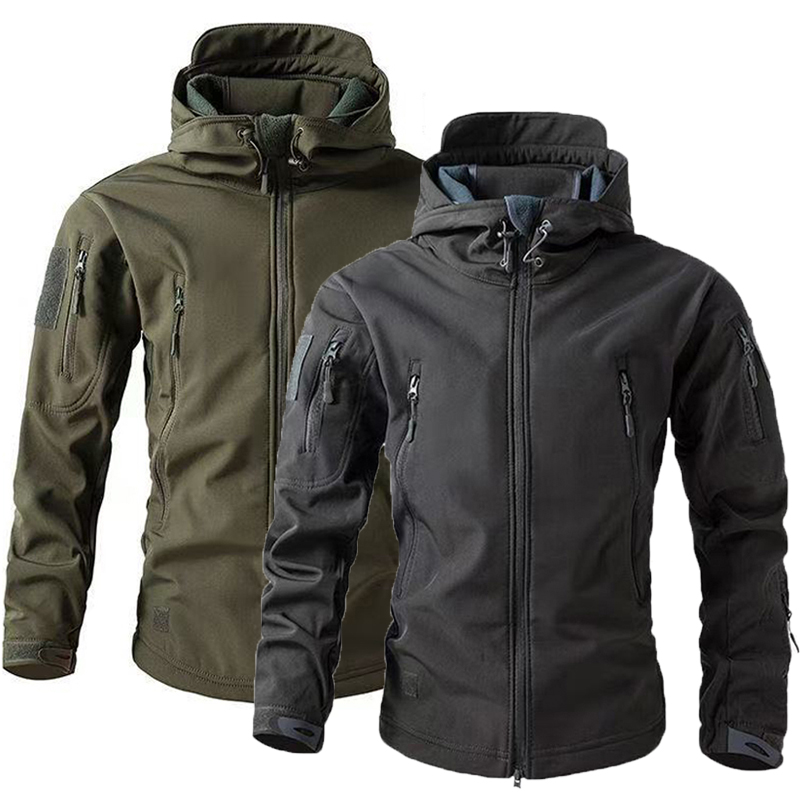 Fishing Jacket Waterproof - Men's Winter Autumn Warm Softshell Fleece