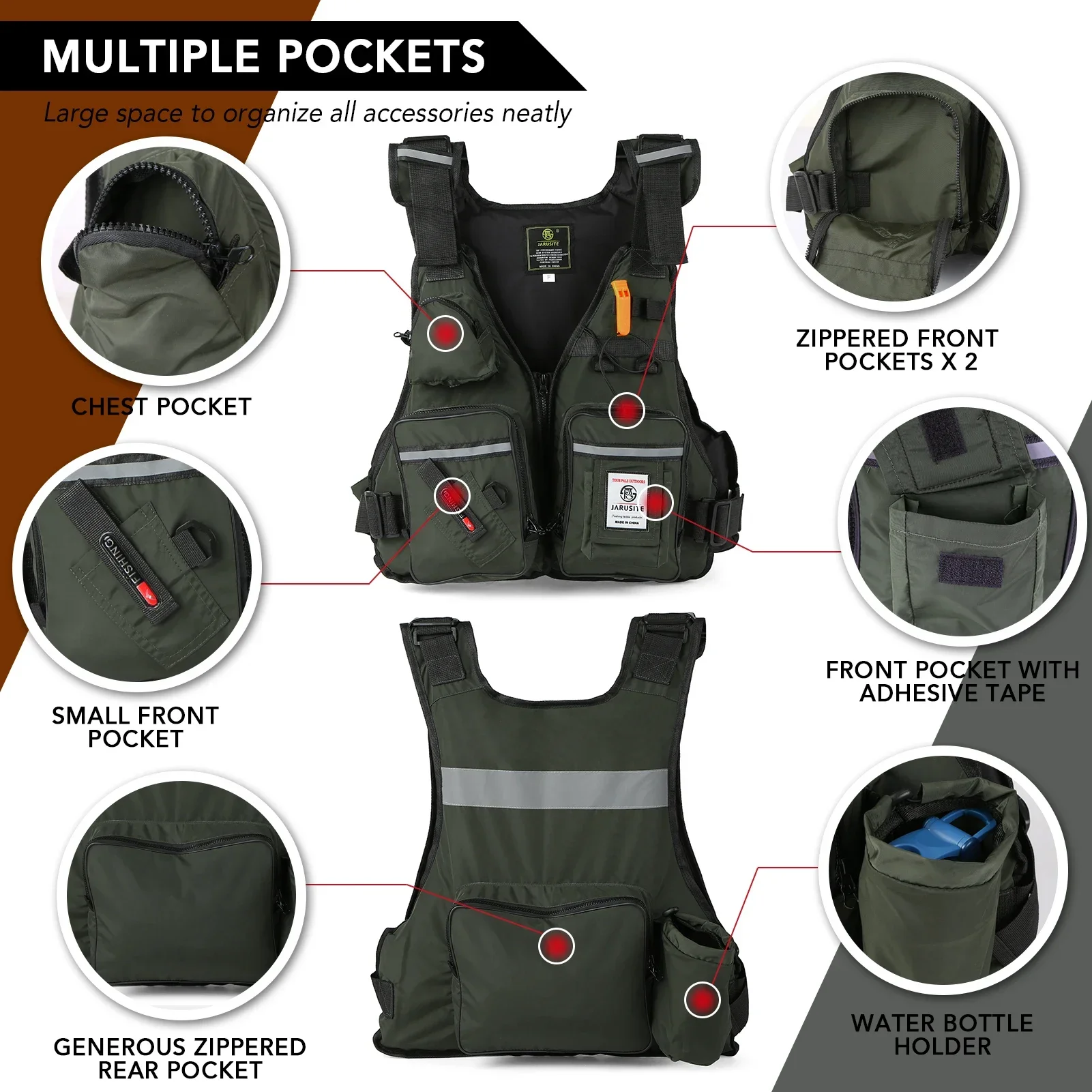 2026 Adult Lure Life Jacket Ro - Fishing Jacket Waterproof ulasan dan harga