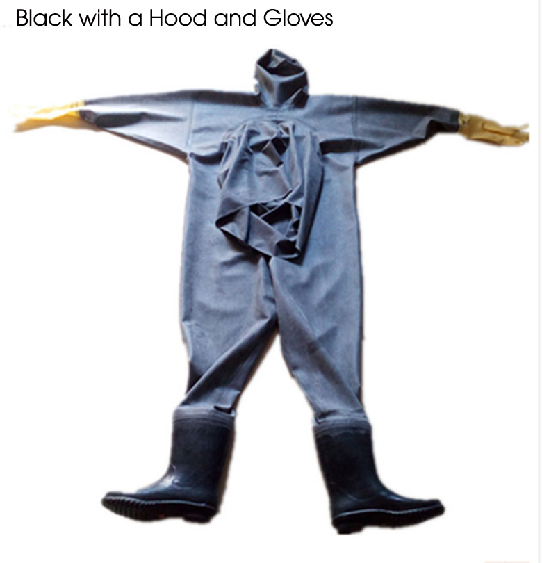 1mm Men Women Rubber Wader Sui - Fishing Rain Suit ulasan dan harga