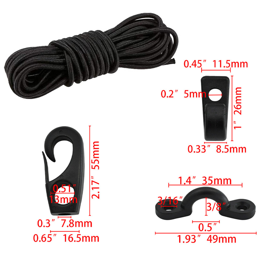 1Set Kayak Deck Rigging Kit El - Fishing Gloves ulasan dan harga