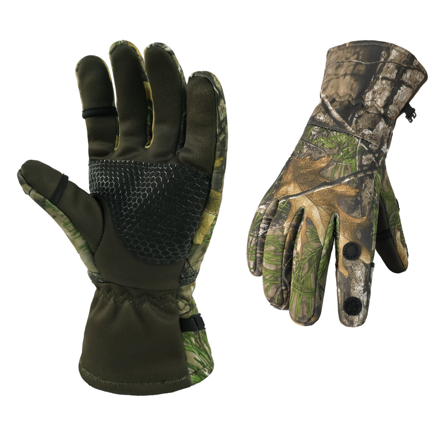 Outdoor Bionic Hunting Camoufl - Fishing Gloves ulasan dan harga